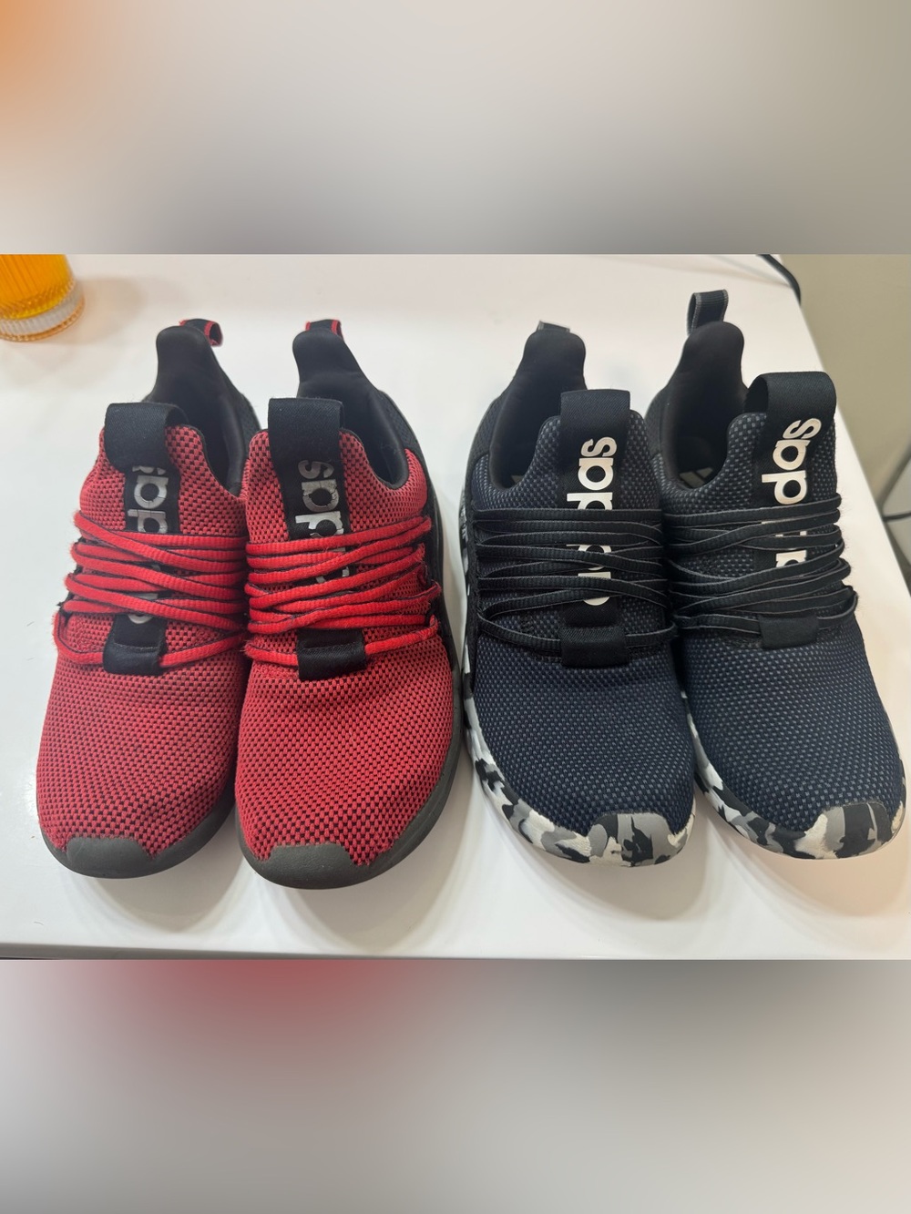 adidas Kids Mesh Sneakers in Red and Black
